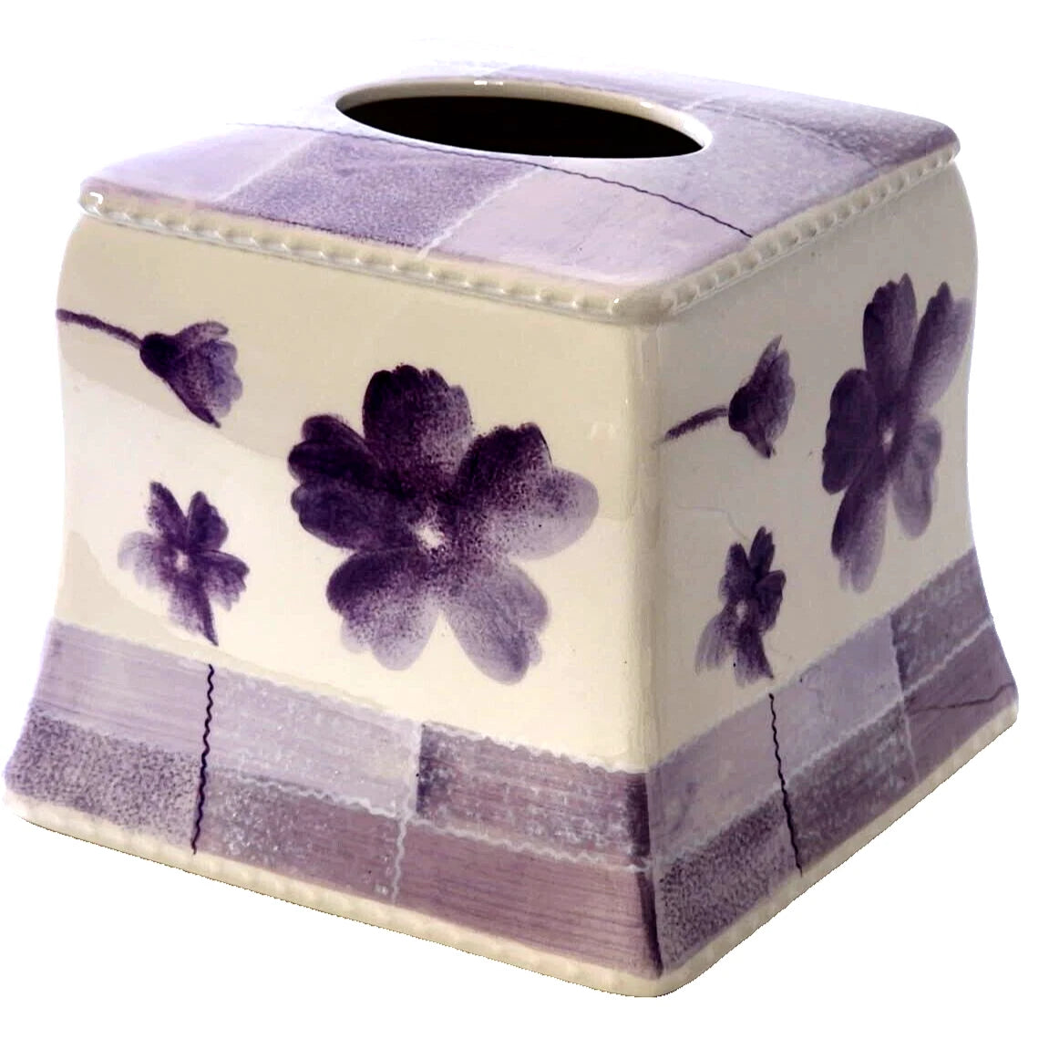 Ceramic Tissue Box Cover Bathroom Kleenex Accessories Facial Tissue Holder | eBay