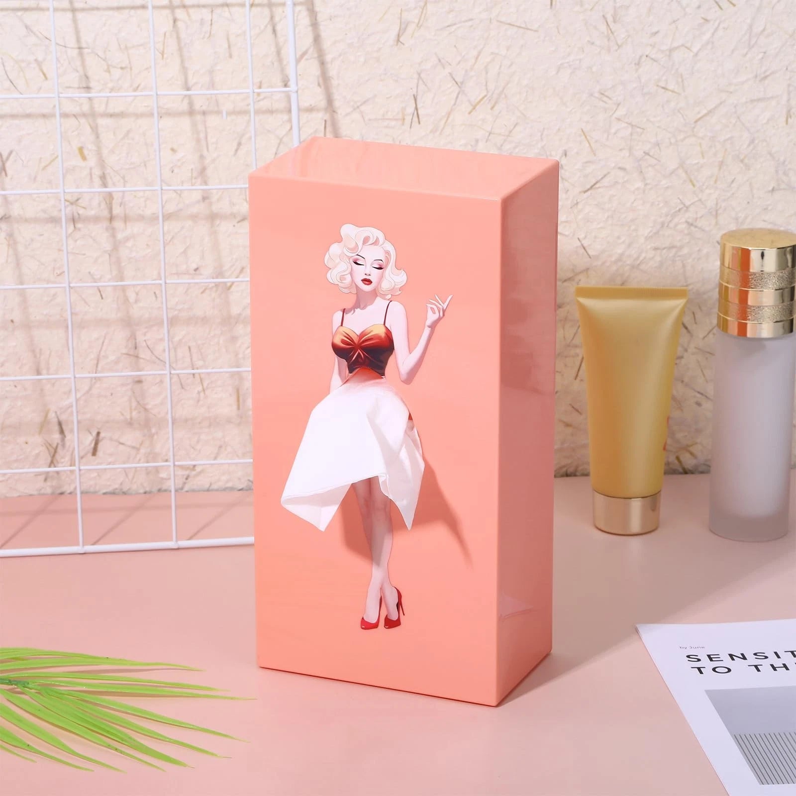 Pulling Skirt Tissue Box, Creative Tissue Boxes Holder Fun Lady Skirt Pink | eBay