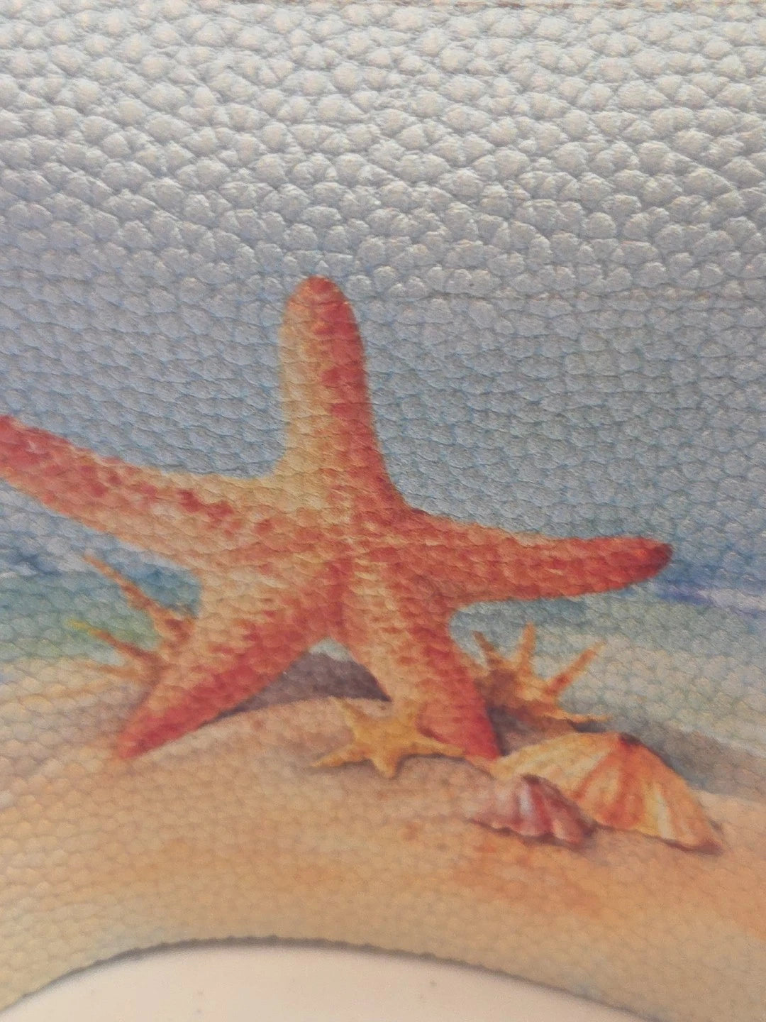 Square Tissue Cover Beach Nautical Square Starfish Shells Ocean Texture Design | eBay