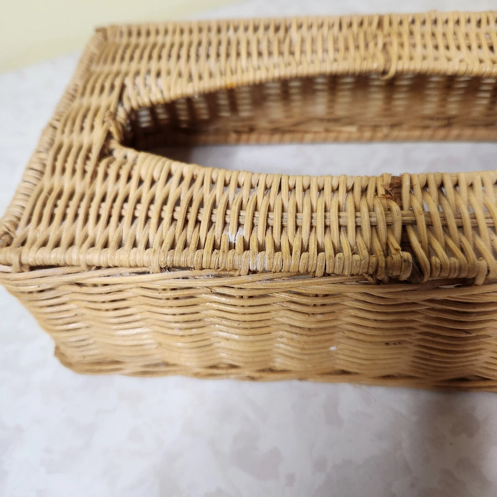 Vintage Kleenex Woven Wicker Rattan Tissue Rectangle Box Cover F3 | eBay