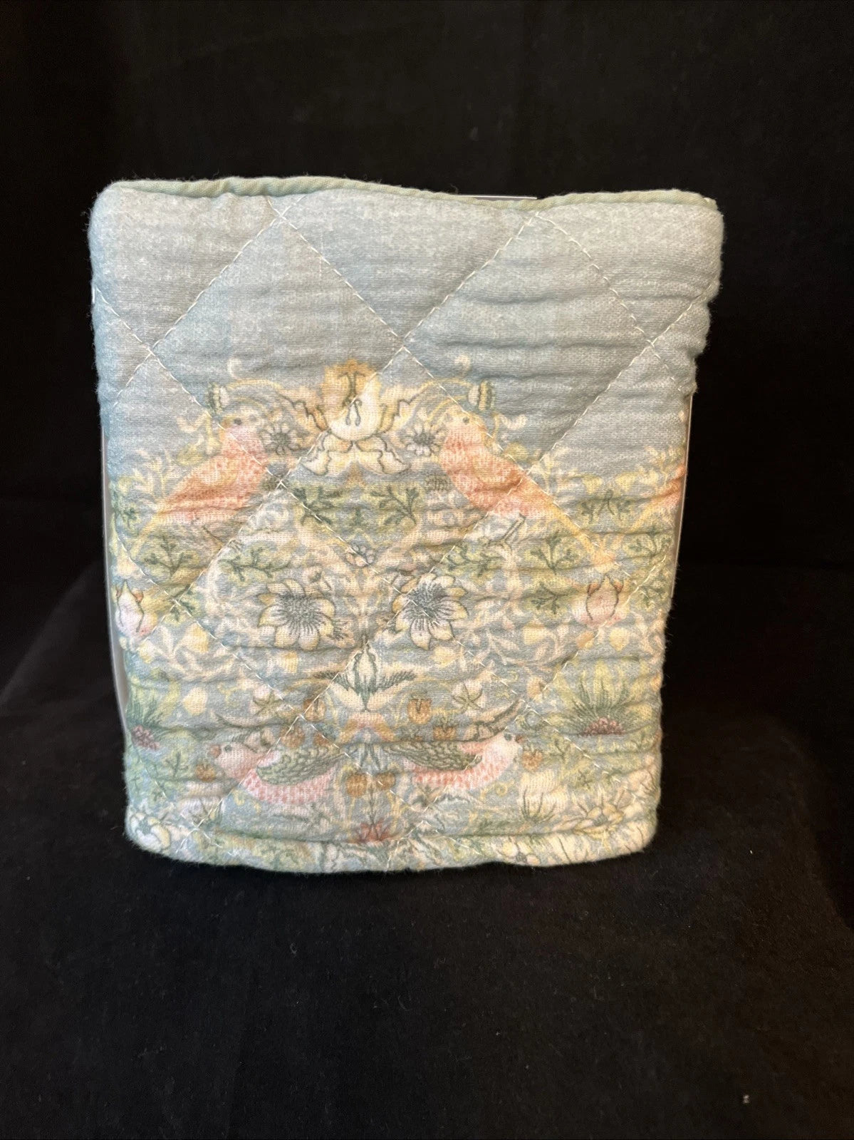 Morris & Co Tissue Box Cover Square Quilted Cotton Fabric Cloth Strawberry Thief | eBay