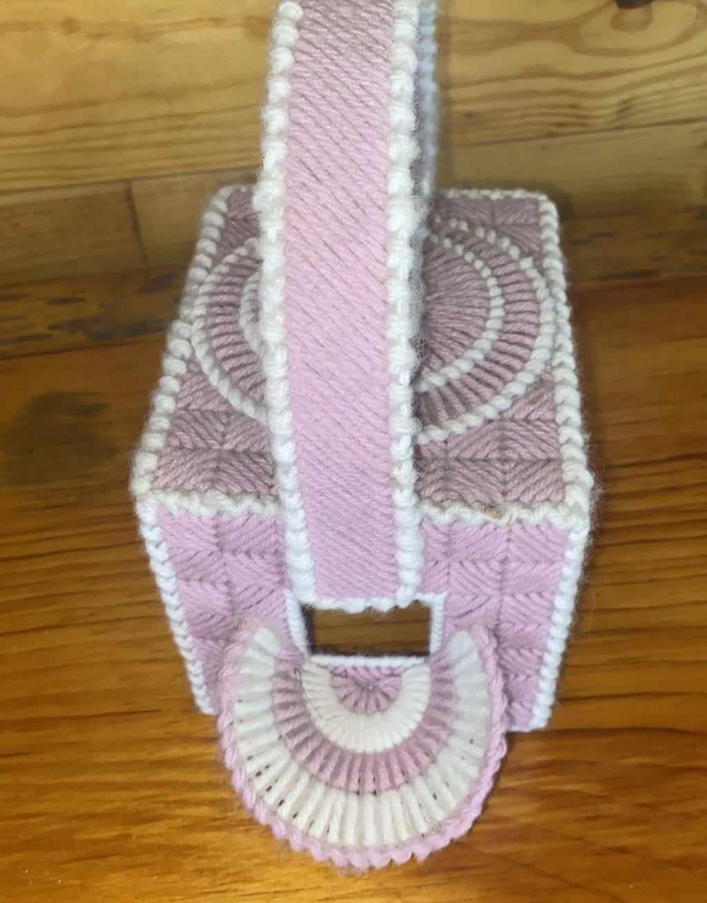 Vintage Needlepoint Kleenex Tissue Box Cover Tea Pot Hand Stitched NOS | eBay