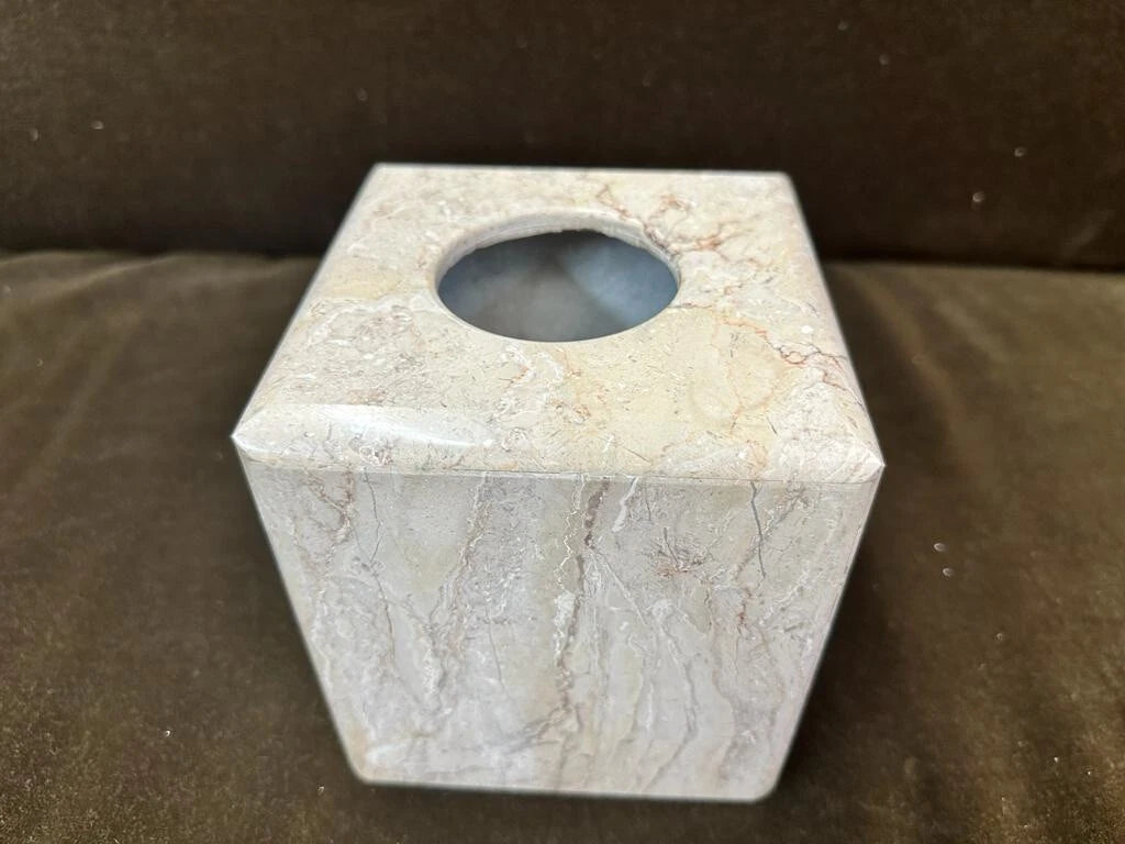 Marble Tissue Box Cover Holder Decor Bathroom Vanity Luxury | eBay