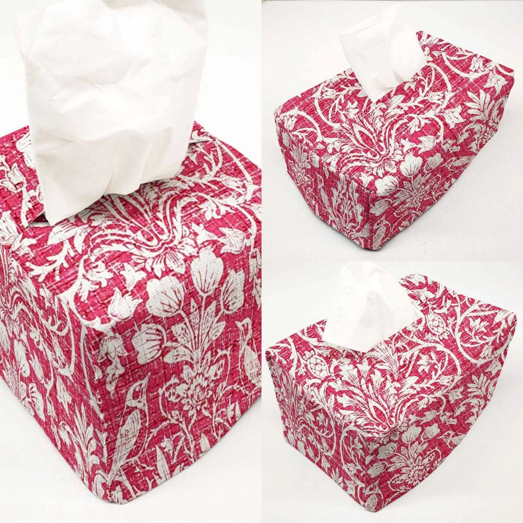 Pink Floral Damask Tissue Box Cover | eBay
