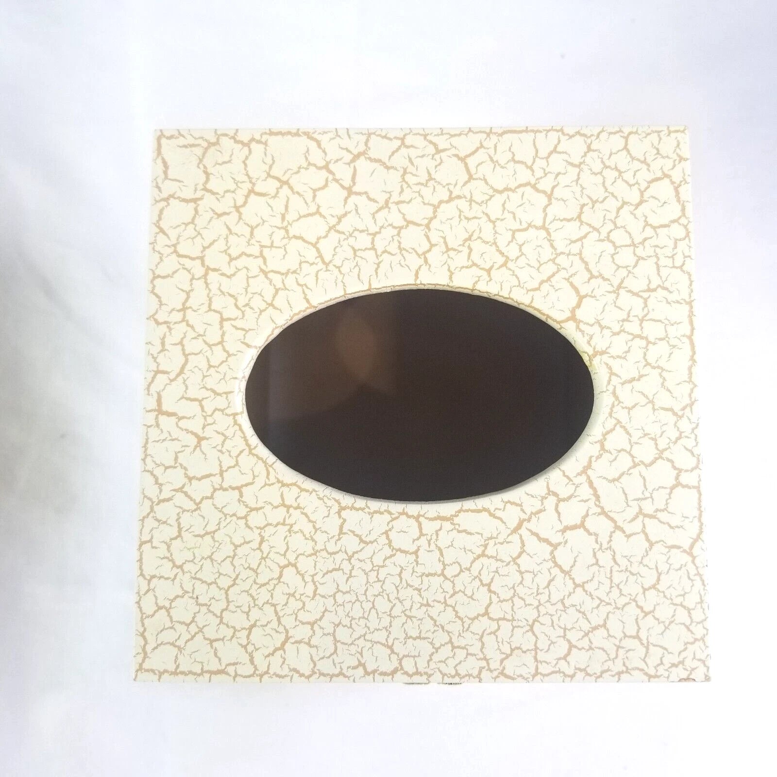 Tissue Box Cover Figi Crackled Finish Bird Medallion Square | eBay