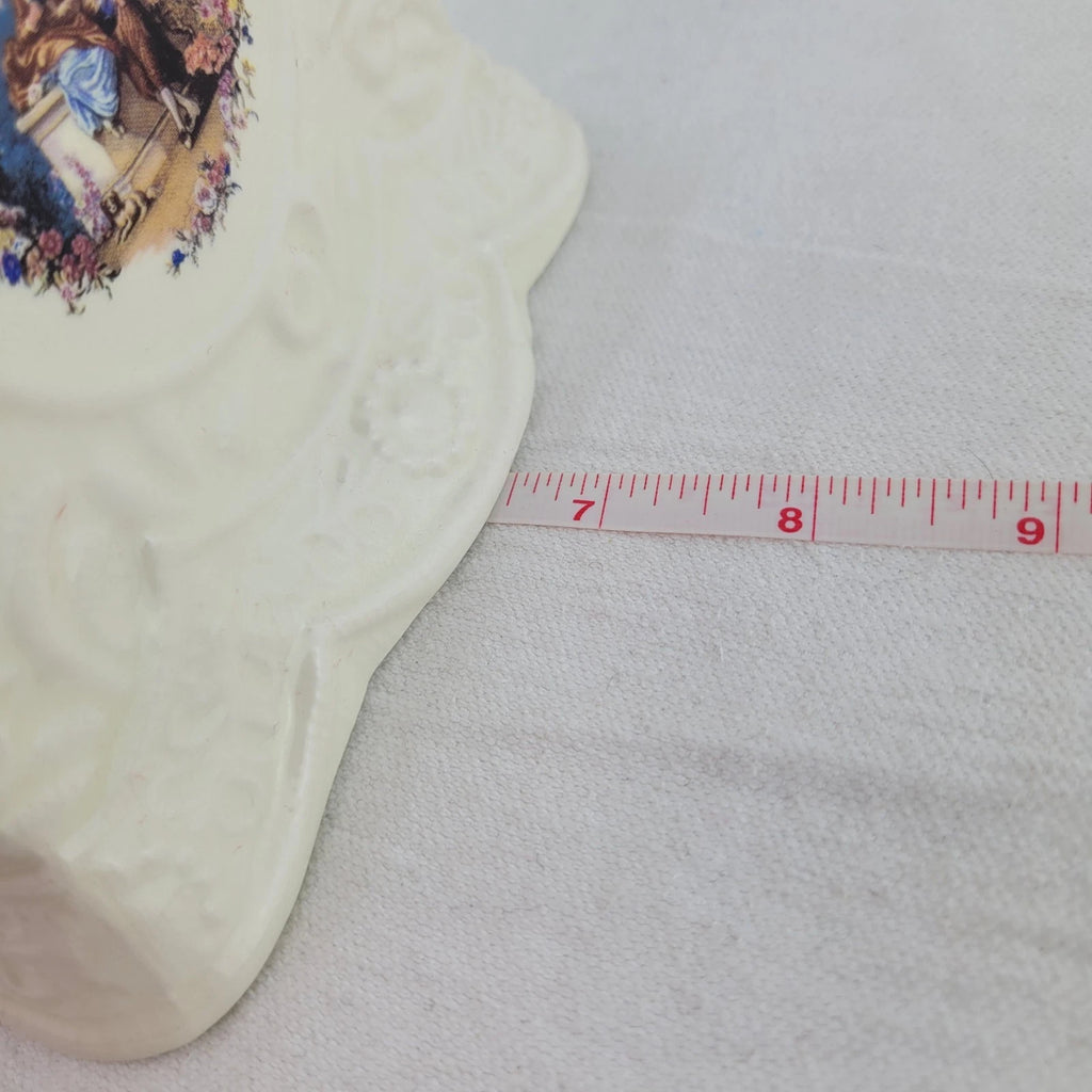 Vintage Bathroom White Ceramic 6" Slip on Facial Tissue Box Cover Holder | eBay