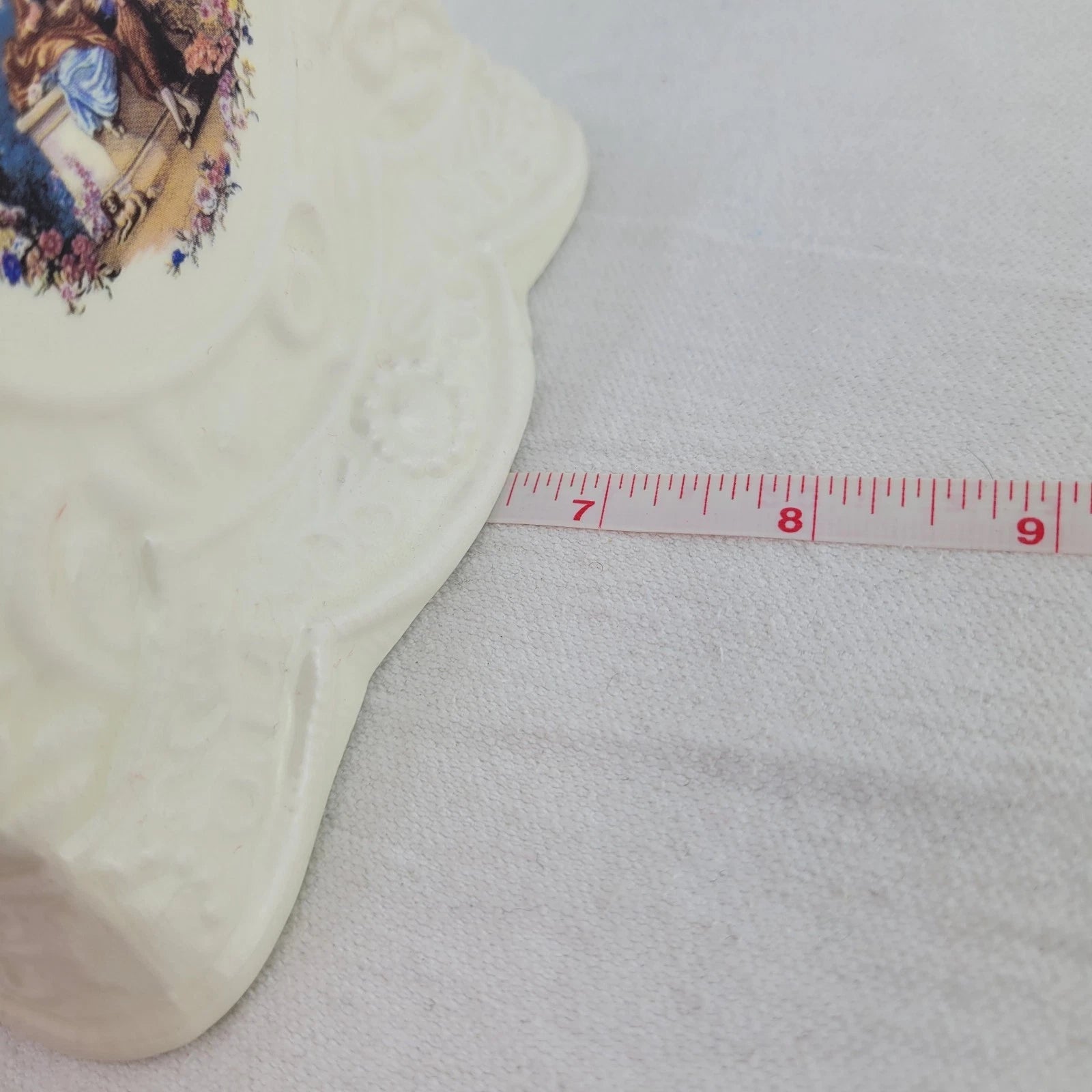 Vintage Bathroom White Ceramic 6" Slip on Facial Tissue Box Cover Holder | eBay