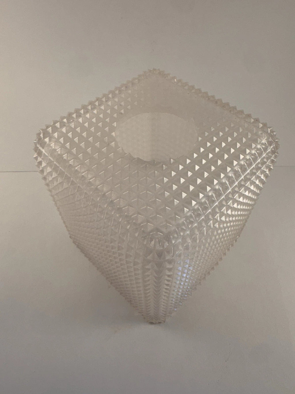 Mike Ally Iridescent Clear/White Quill Diamond Tissue Box Cover Holder | eBay