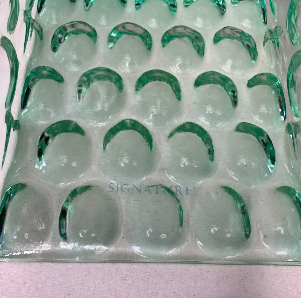 MCM Lucite Acrylic Tissue Box Holder Green Translucent Square Reverse Bubble | eBay