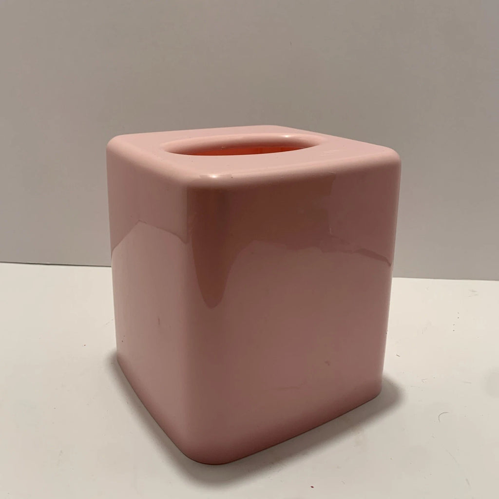 Vintage Pink Mauve Hard Plastic Square Tissue Box Cover | eBay