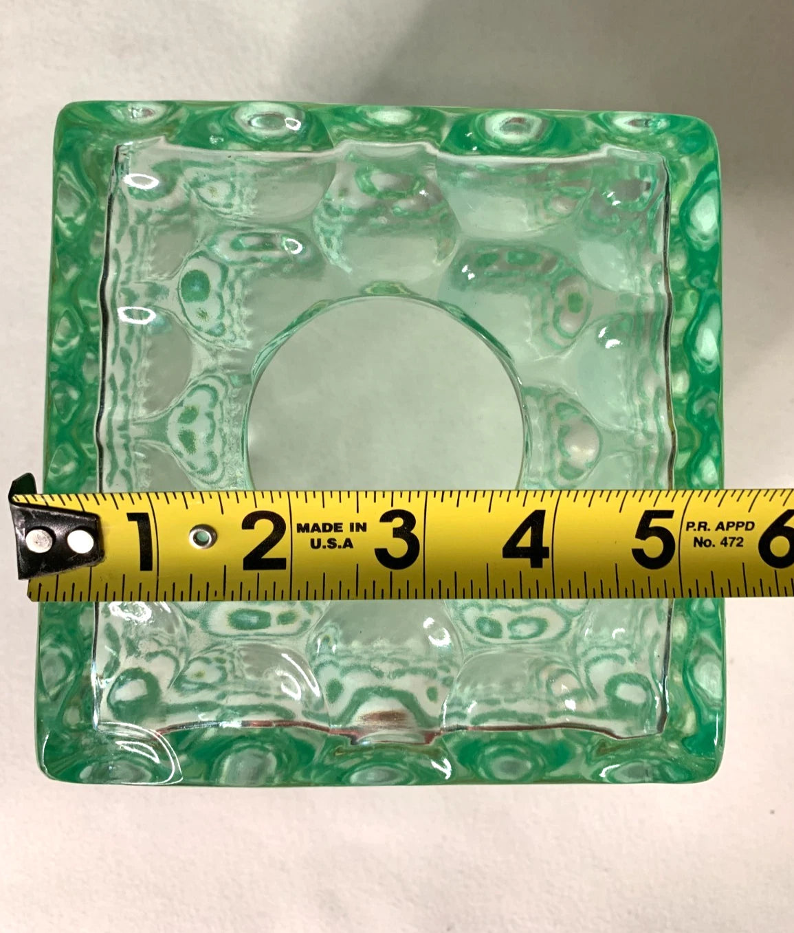 MCM Lucite Acrylic Tissue Box Holder Green Translucent Square Reverse Bubble | eBay