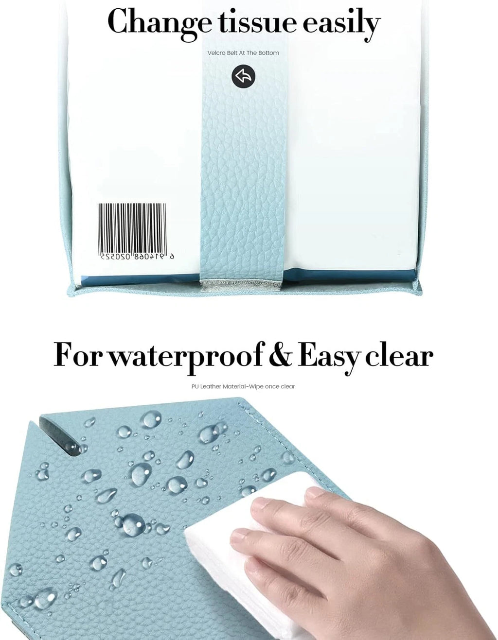 PU Leather Tissue Box Covers – Modern Square Holders for Home, Office & Bathroom | eBay