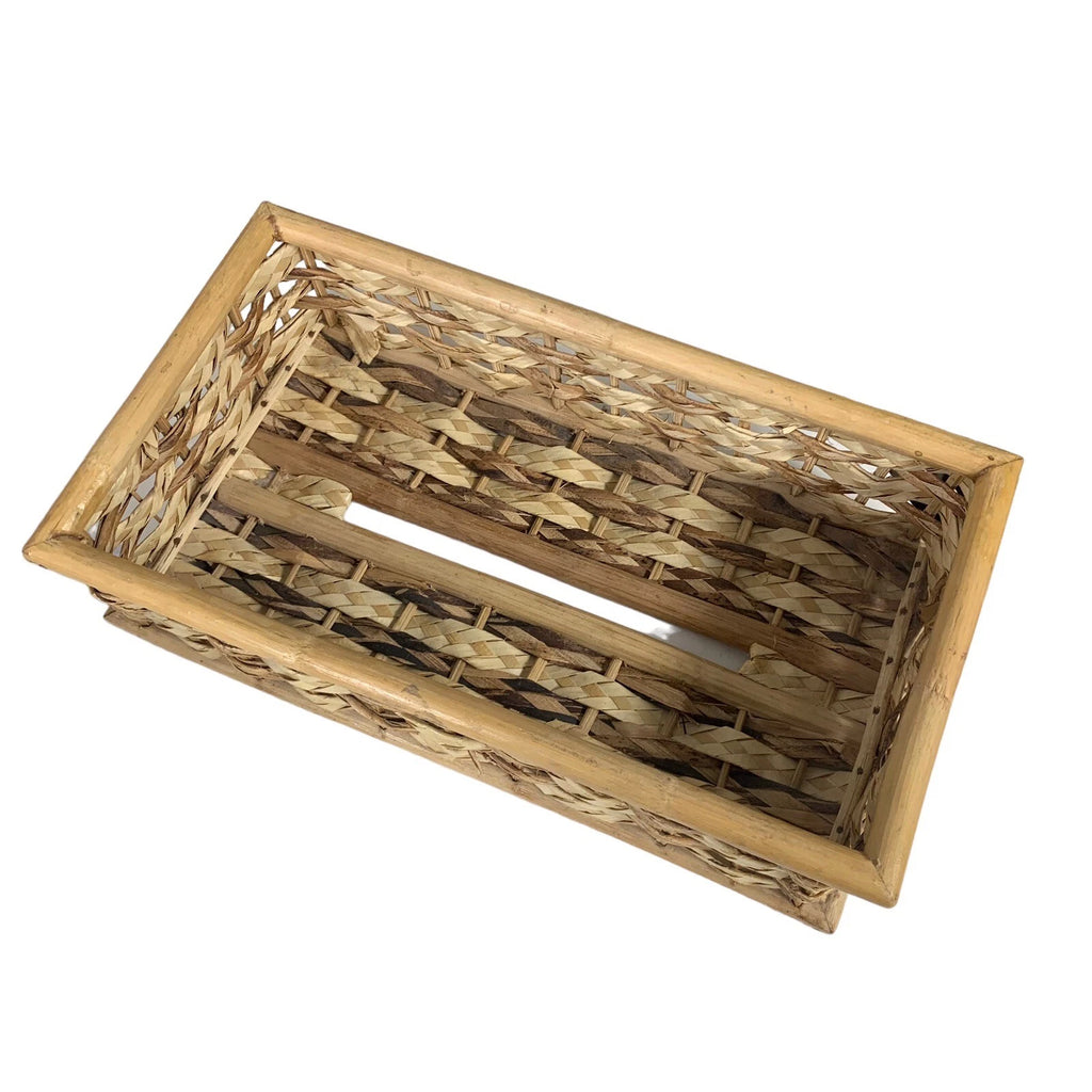 Wicker Basket Tissue Box Cover 3x6x11 Boho Home Bathroom Decor | eBay