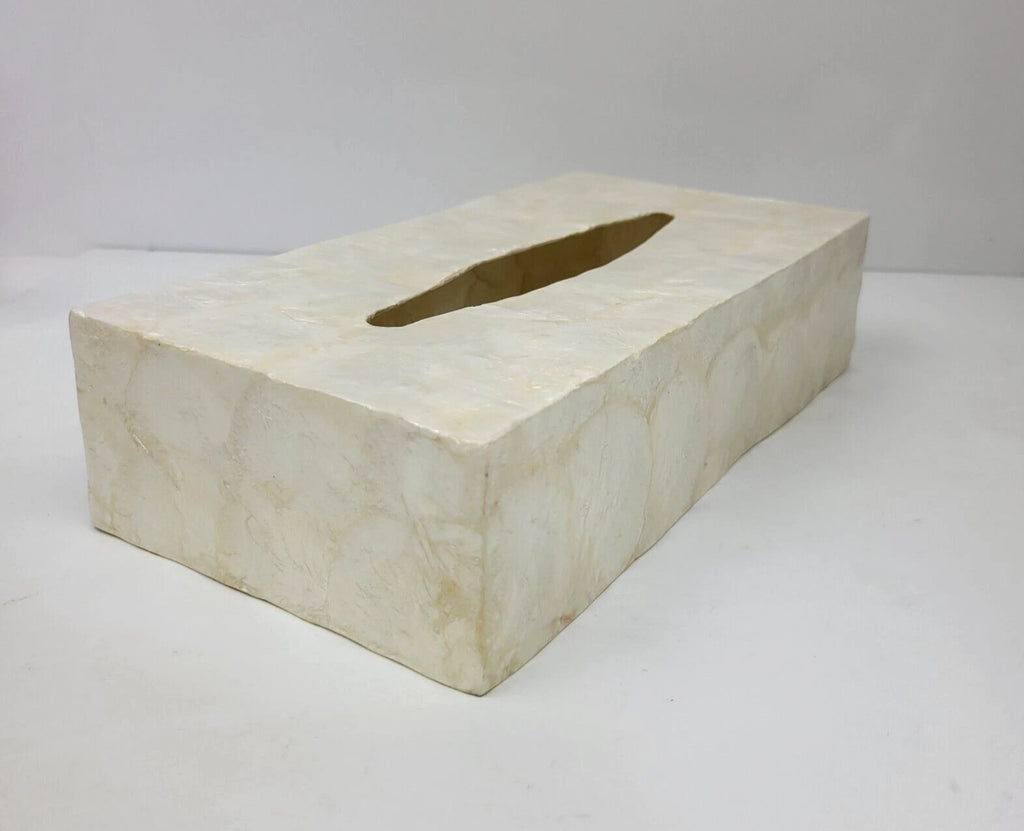 Natural Capiz Shell Rectangular Tissue Box Holder Cover 12.25" x 5.75" x 2.75" | eBay