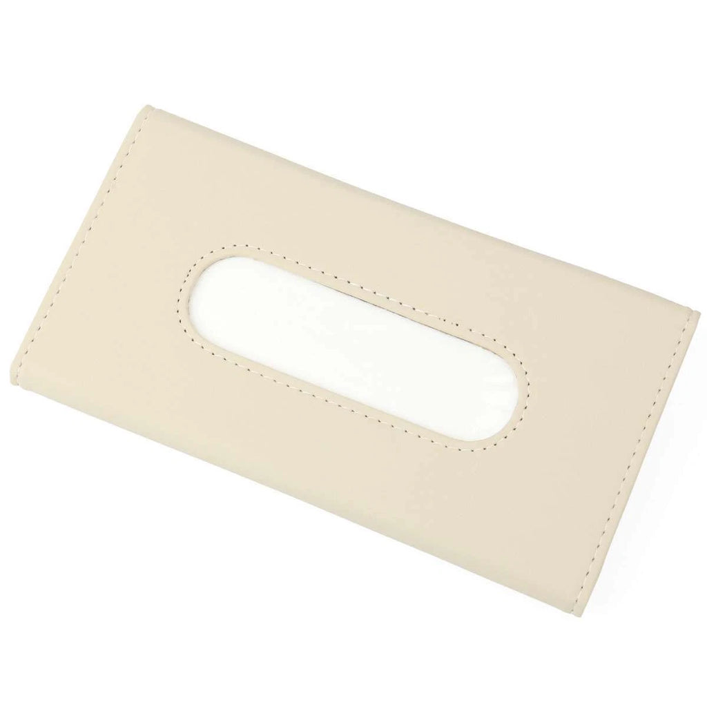 Car Tissue Box Holder For Sun Visor, Car Leather Tissue box (Black/Khaki) | eBay
