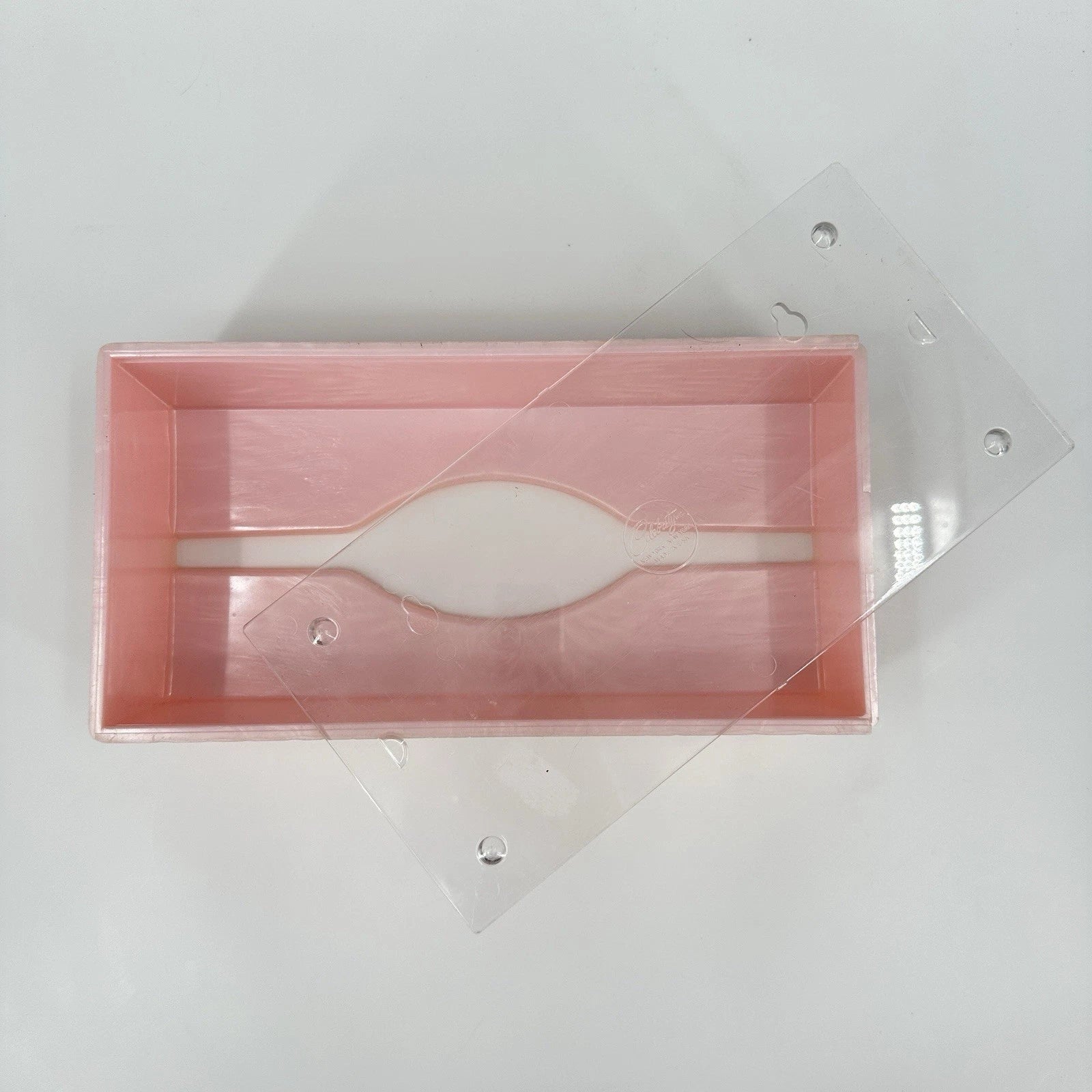 Vintage MCM Celebrity Pink Starburst Tissue Box Holder Acrylic Lucite Plastic | eBay