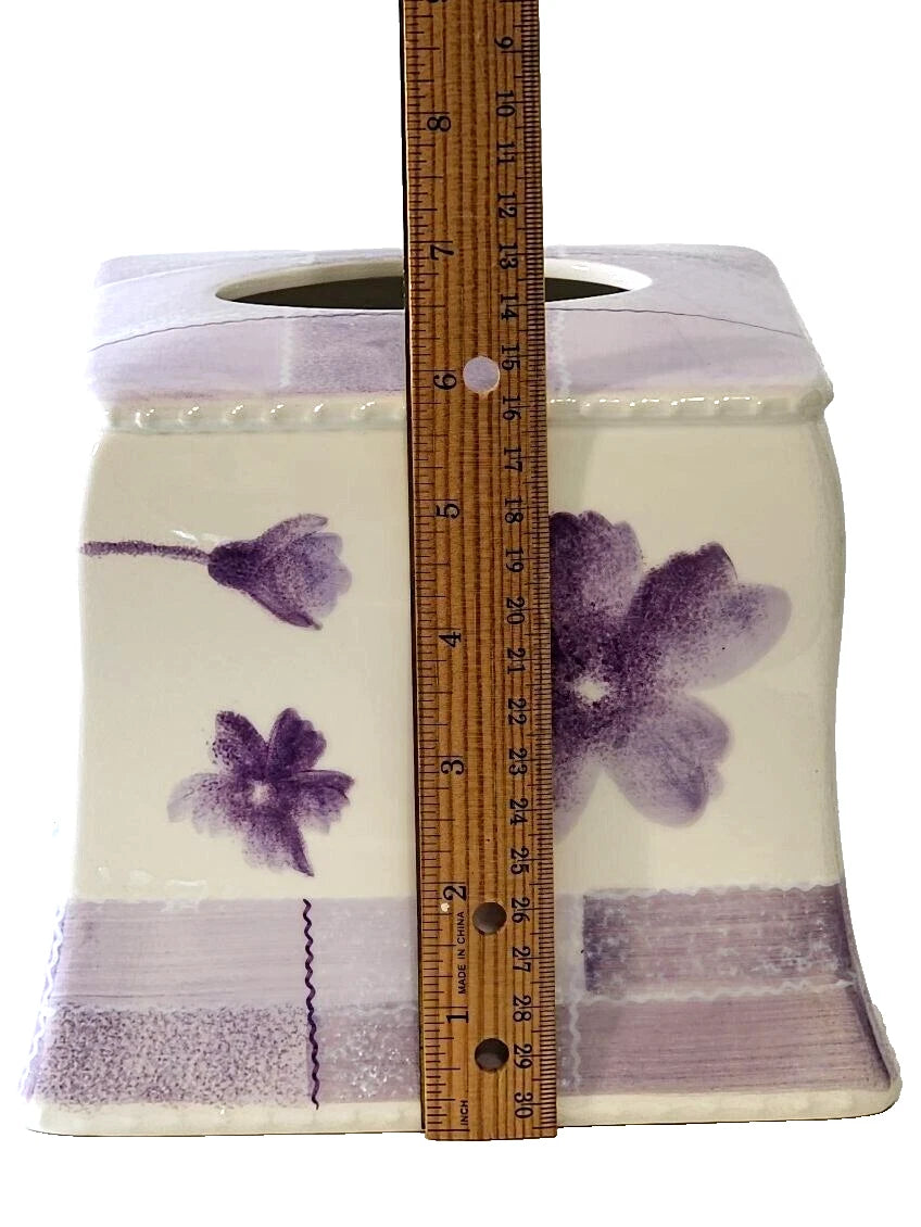 Ceramic Tissue Box Cover Bathroom Kleenex Accessories Facial Tissue Holder | eBay