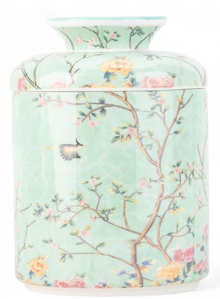 Porcelain Blue Tree of Life Floral Birds Tissue Box Holder-5'' x 7''H | eBay