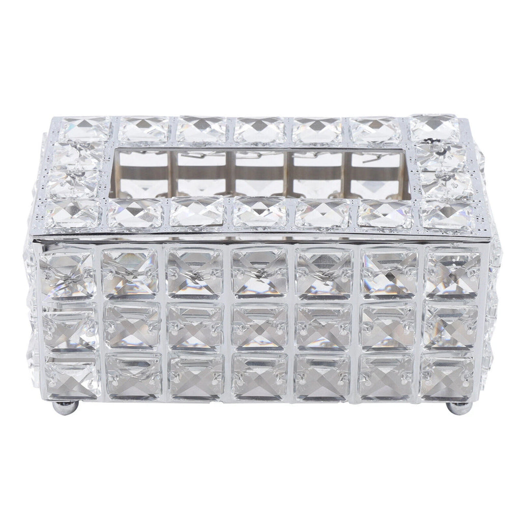 Rhinestone Rectangular Crystal Tissue Box Napkin Case Paper Tissue Holder Box US | eBay