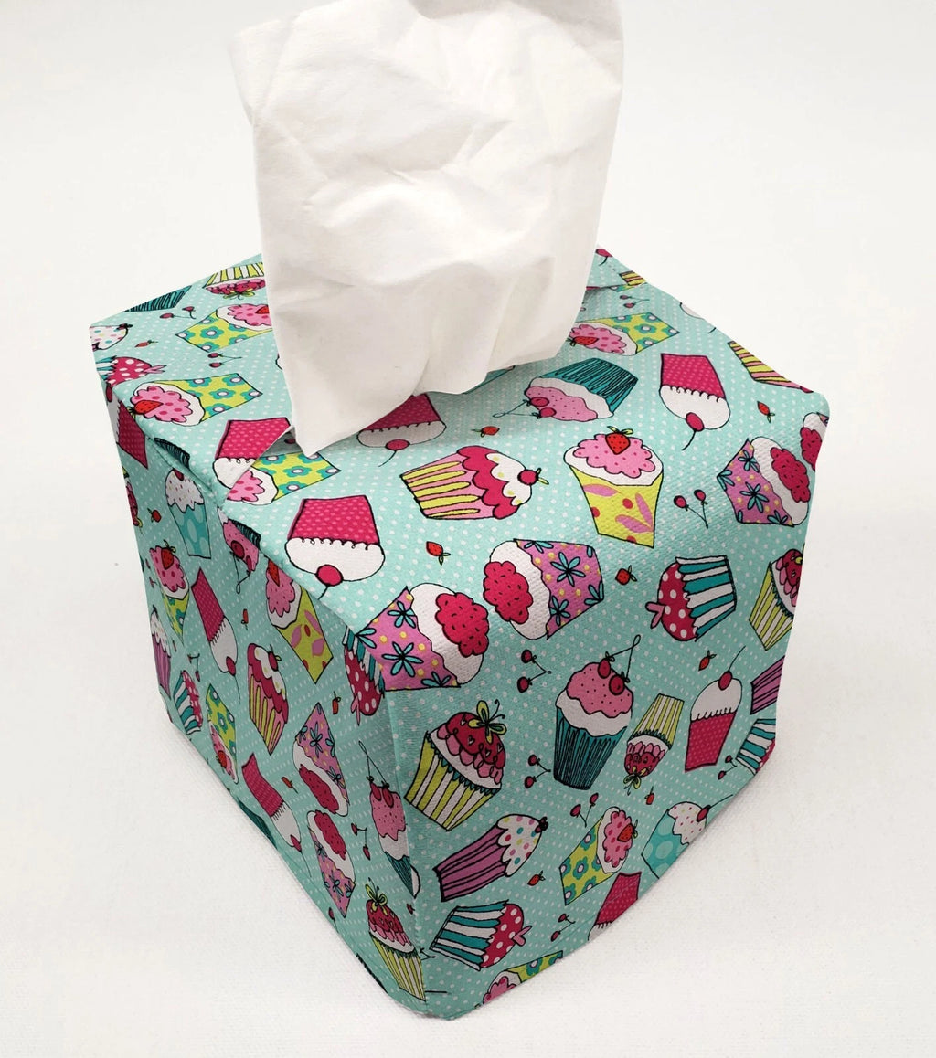Teal Cupcake Tissue Box Cover | eBay