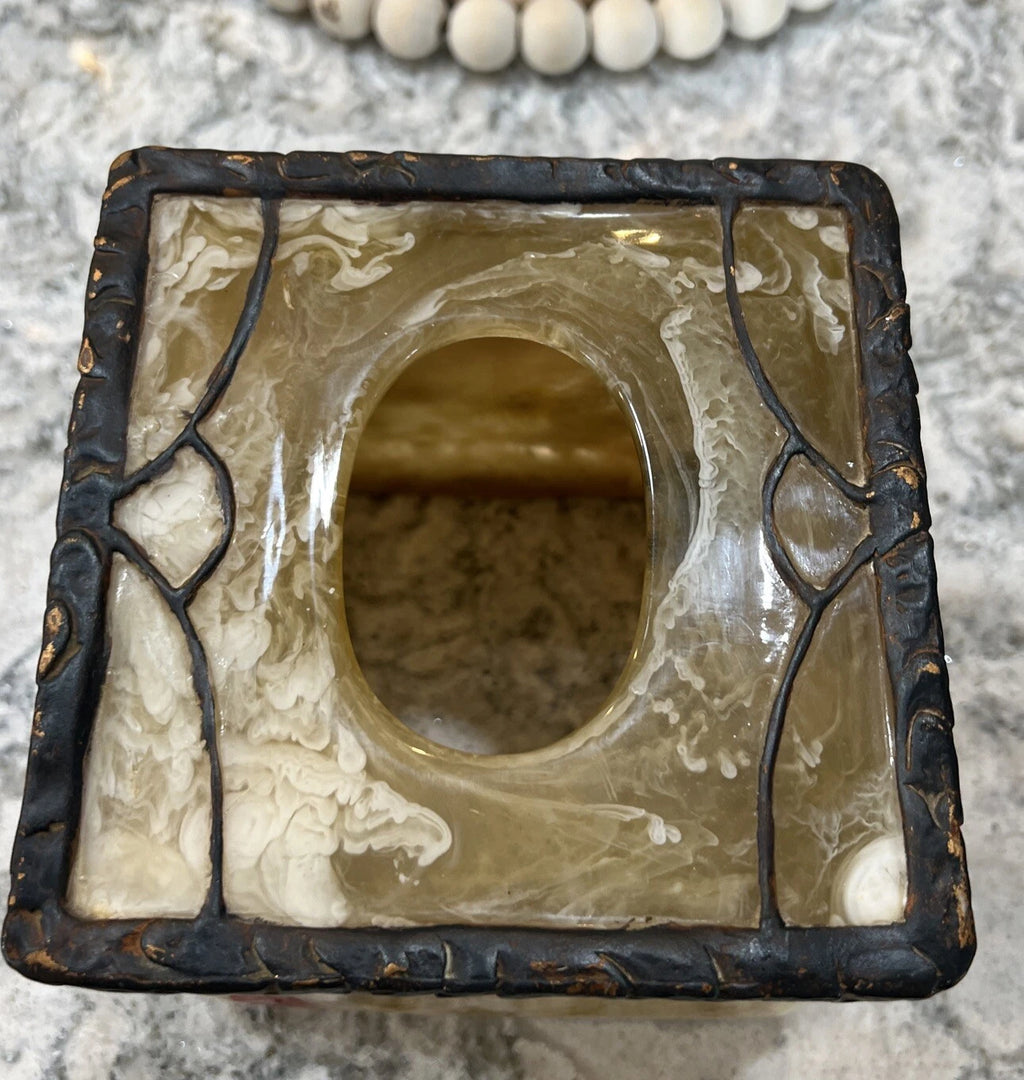 Acrylic Tissue Box Cover Holder Floral By India Ink Multi Color | eBay