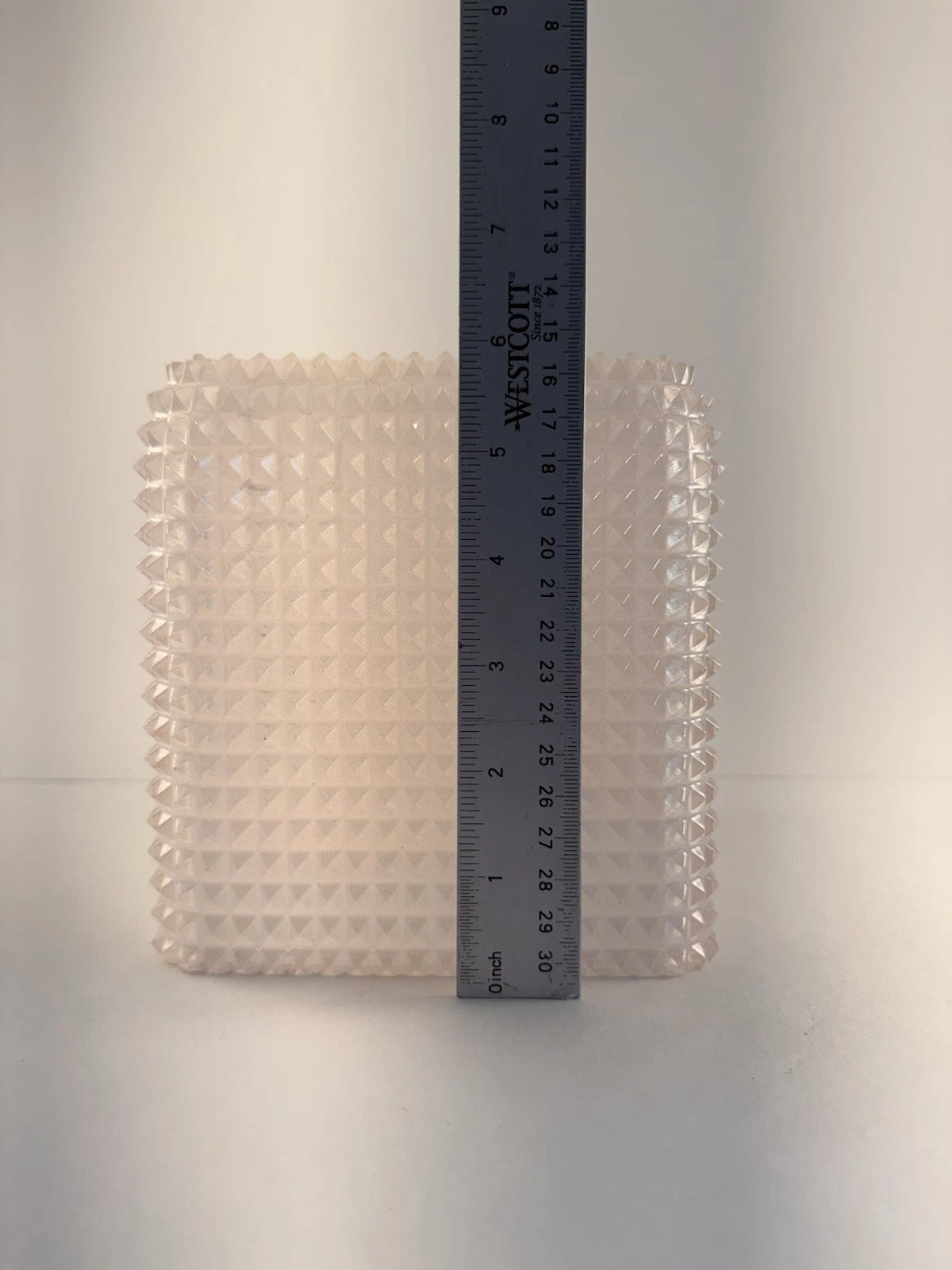 Mike Ally Iridescent Clear/White Quill Diamond Tissue Box Cover Holder | eBay