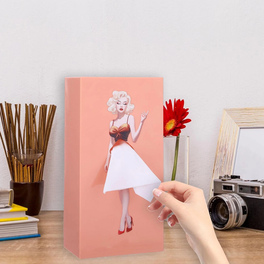 Pulling Skirt Tissue Box, Creative Tissue Boxes Holder Fun Lady Skirt Pink | eBay