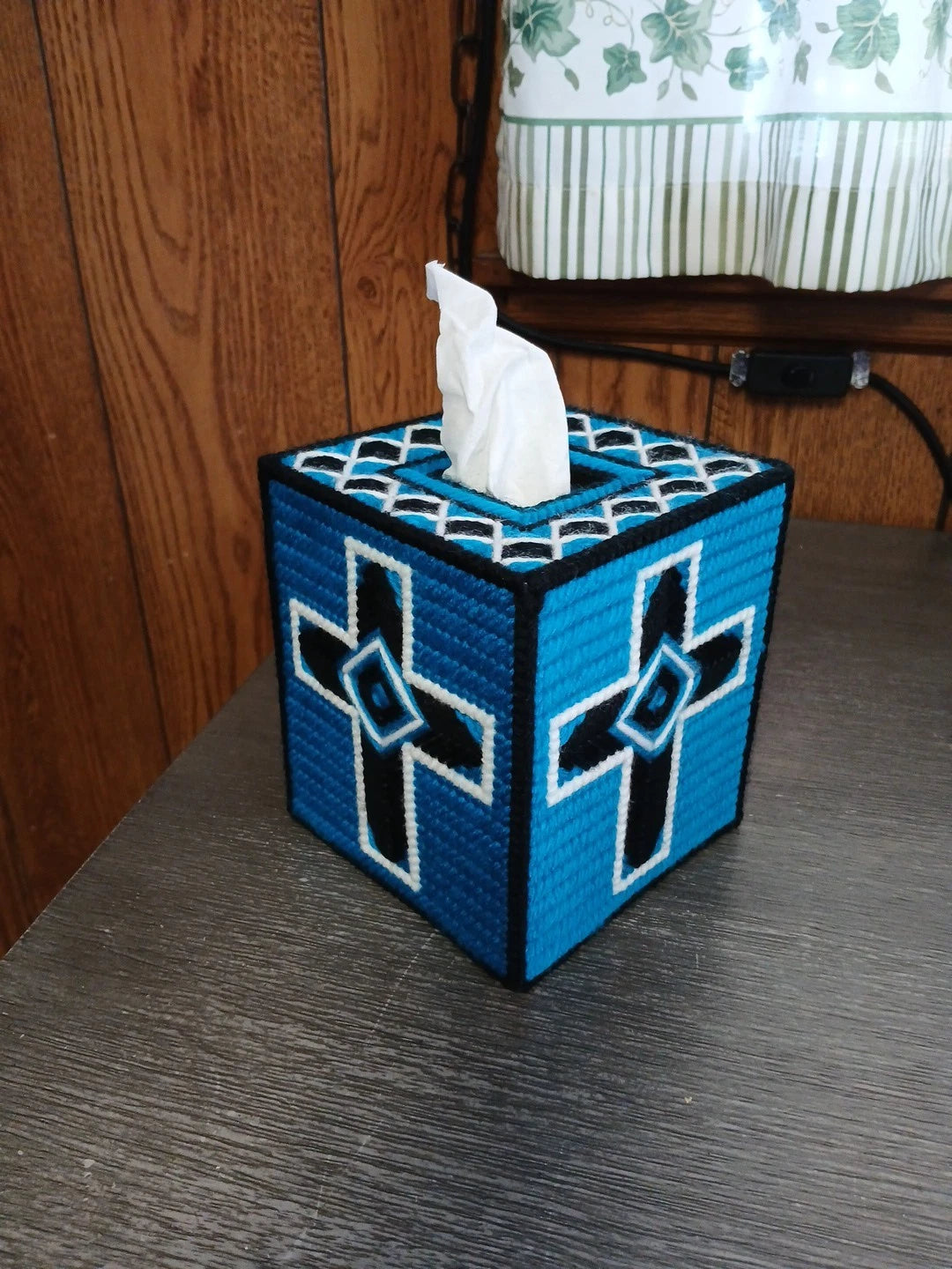 Cross Tissue Box Cover, Plastic Canvas | eBay
