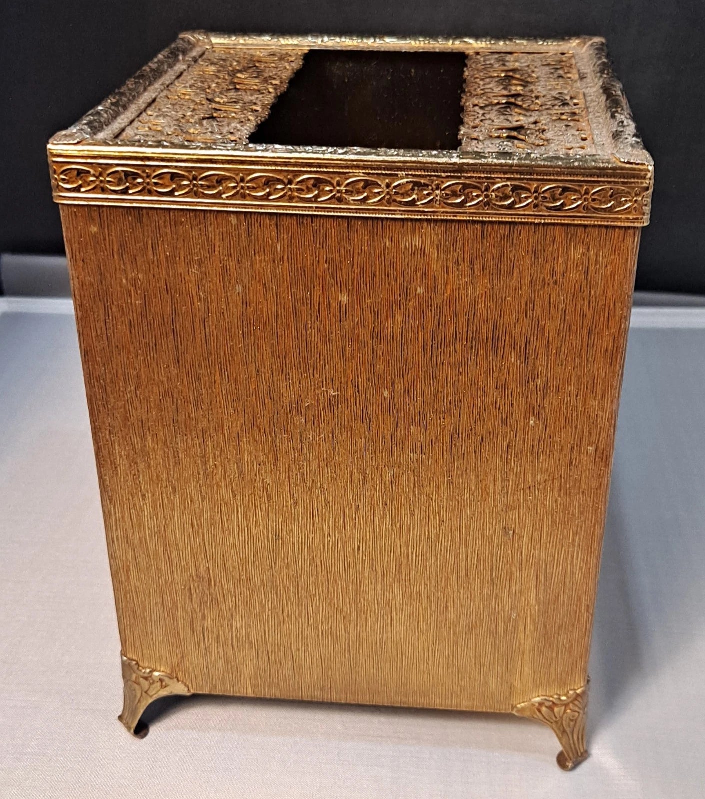 Vintage Italian Rococo Baroque Gold Gilded Square Hinged Tissue Box Holder | eBay