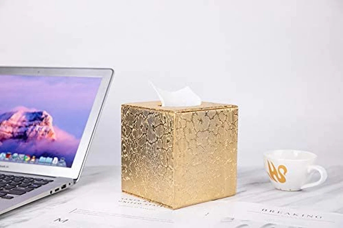 Tissue Box Cover Square,Gold Tissue Box Holder for Bathroom Accessories,Bathroom | eBay