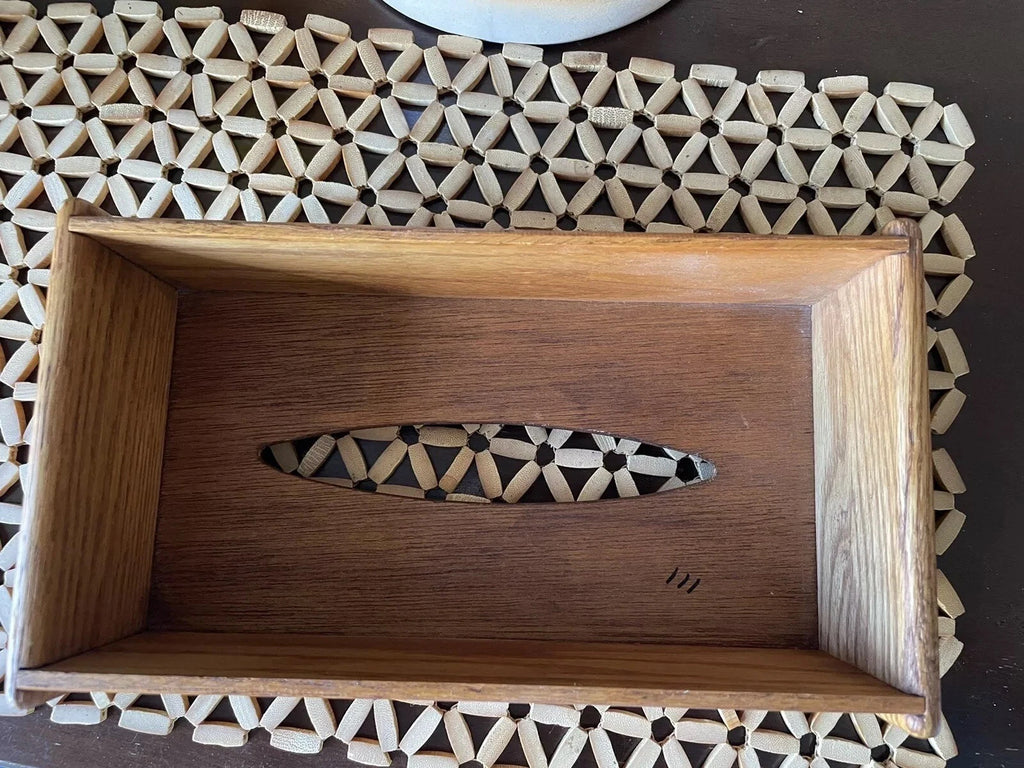 Wooden Tissue Box Cover, Vintage Style | eBay