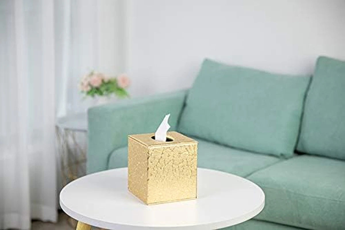 Tissue Box Cover Square,Gold Tissue Box Holder for Bathroom Accessories,Bathroo | eBay