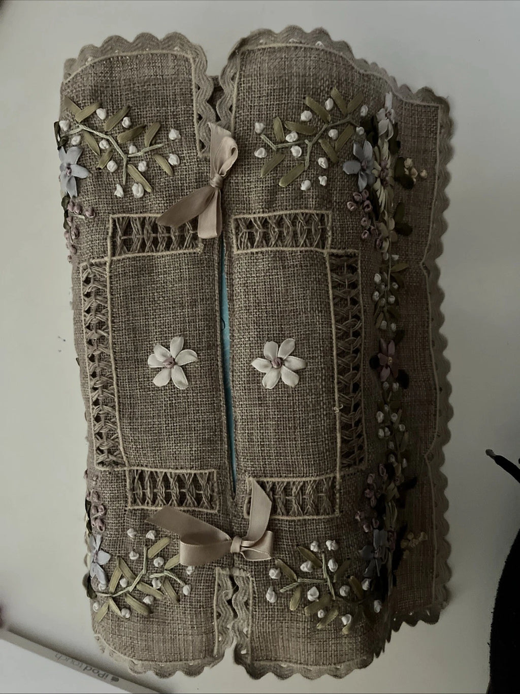 tissue box cover Embroidered Fabric rectangular | eBay