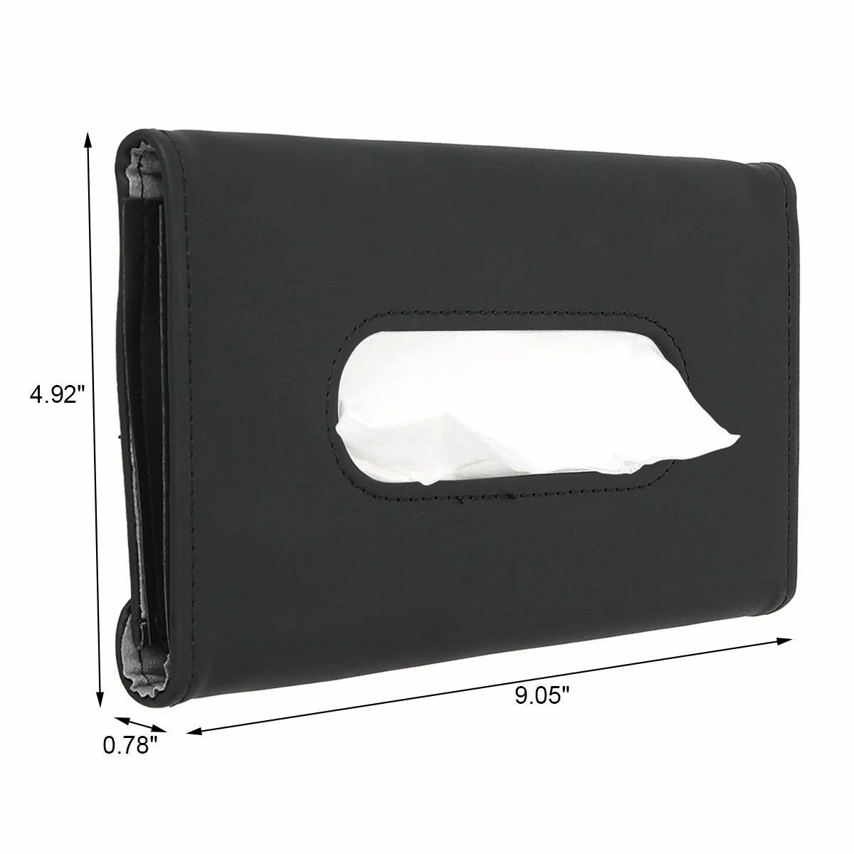 Universal Car Tissue Box PU Leather Organizer Sun Visor Holder Paper Towel Clip | eBay