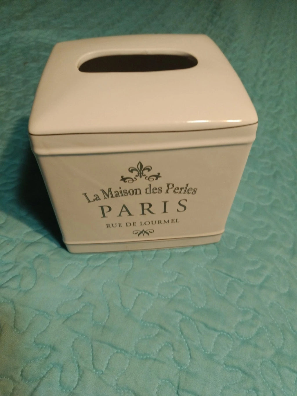 La Maison Des Perles Paris Rue De Lourmel Ceramic Tissue Box | eBay