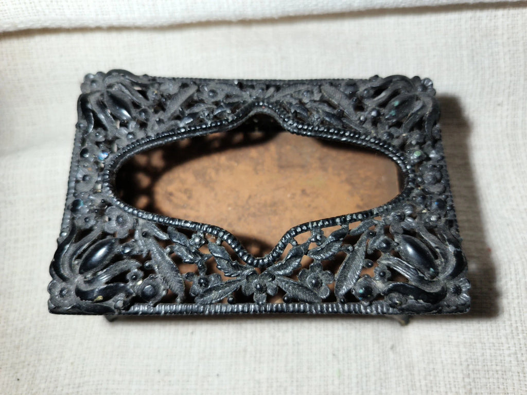 Vtg Pocket Small Tissue Holder Black Ormolu Filigree Ornate Regency 4.5” | eBay