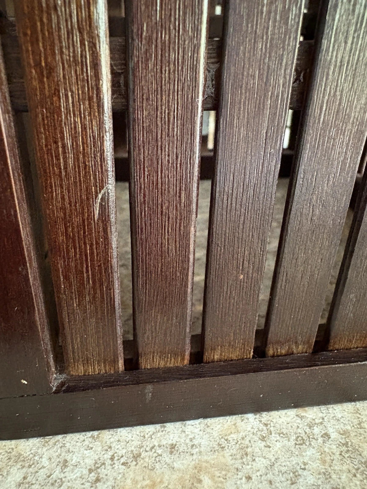 Wood Slats Brown Square Tissue Box Cover | eBay