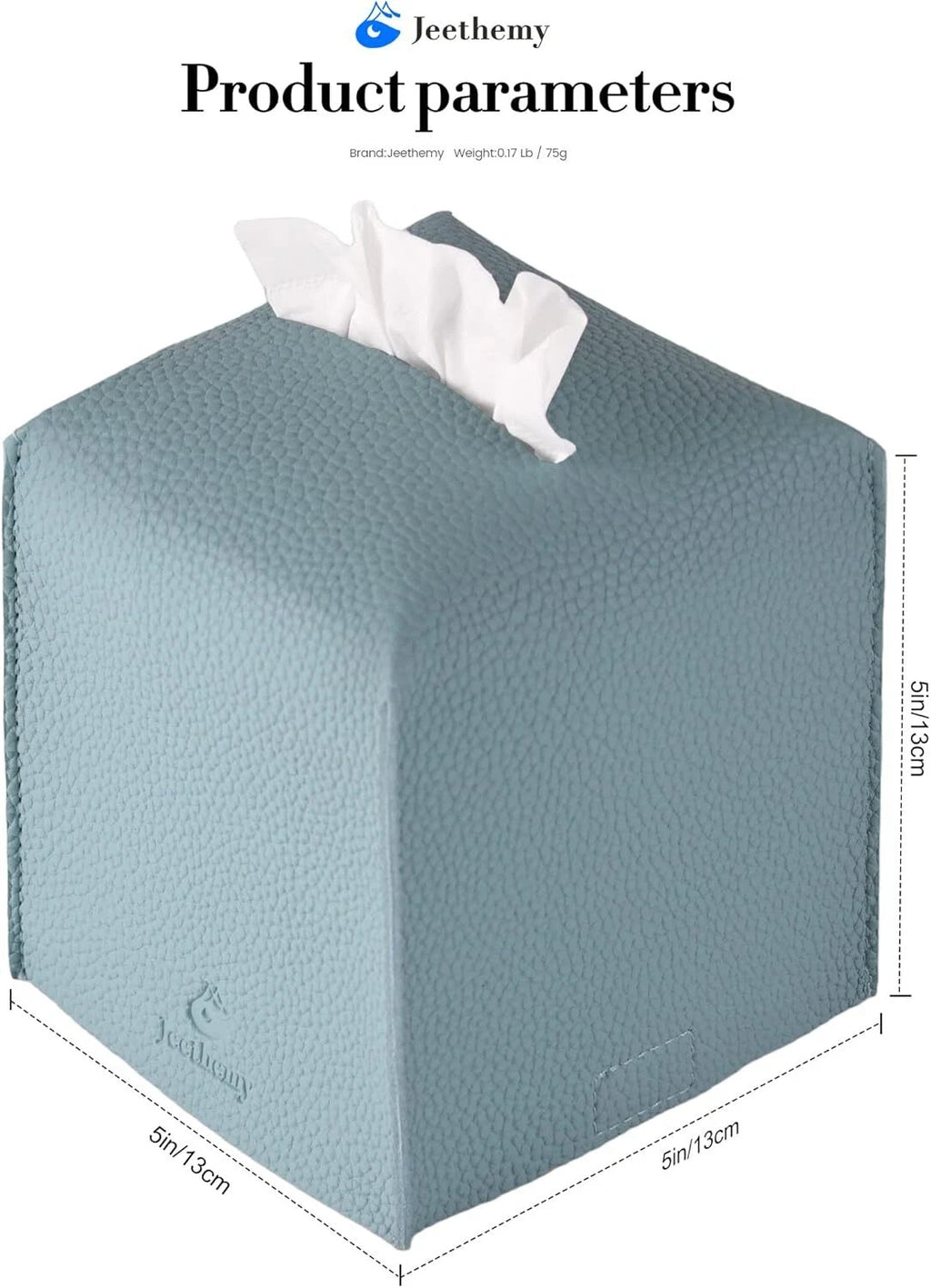 PU Leather Tissue Box Covers – Modern Square Holders for Home, Office & Bathroom | eBay