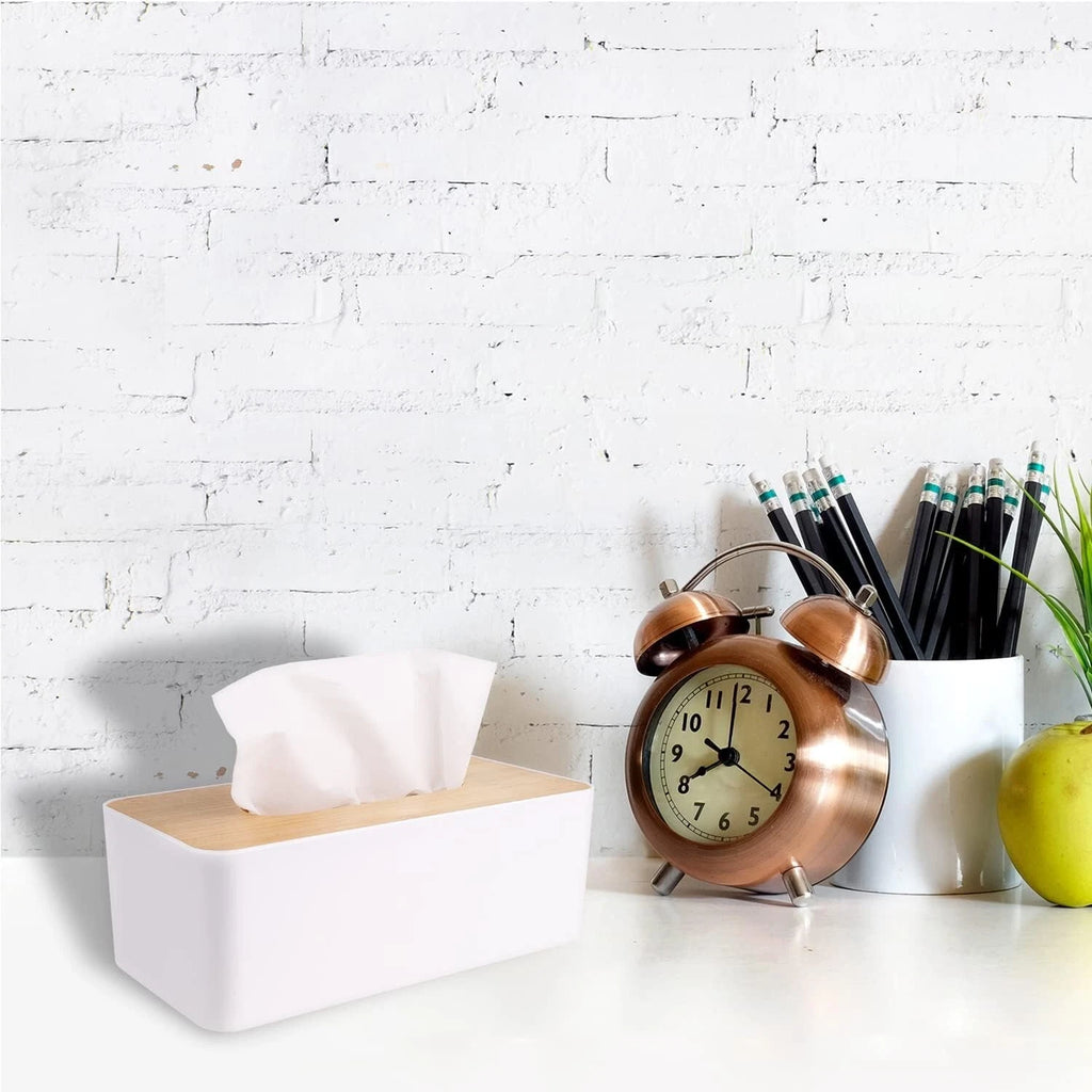 Tissue Box Holder for Bathrooms,Bamboo Cover Plate,Home and Office(Bulk 3 Sets) | eBay