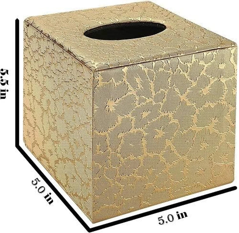 Tissue Box Cover Square,Gold Tissue Box Holder for Bathroom Accessories,Bathroo | eBay