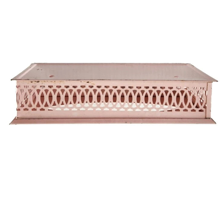 Vintage Pink Metal Tissue- Box Holder for Counter Wall With Sliding Top | eBay