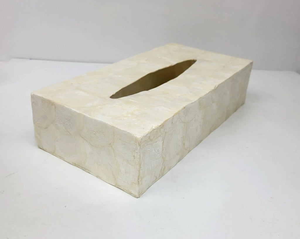 Natural Capiz Shell Rectangular Tissue Box Holder Cover 12.25" x 5.75" x 2.75" | eBay