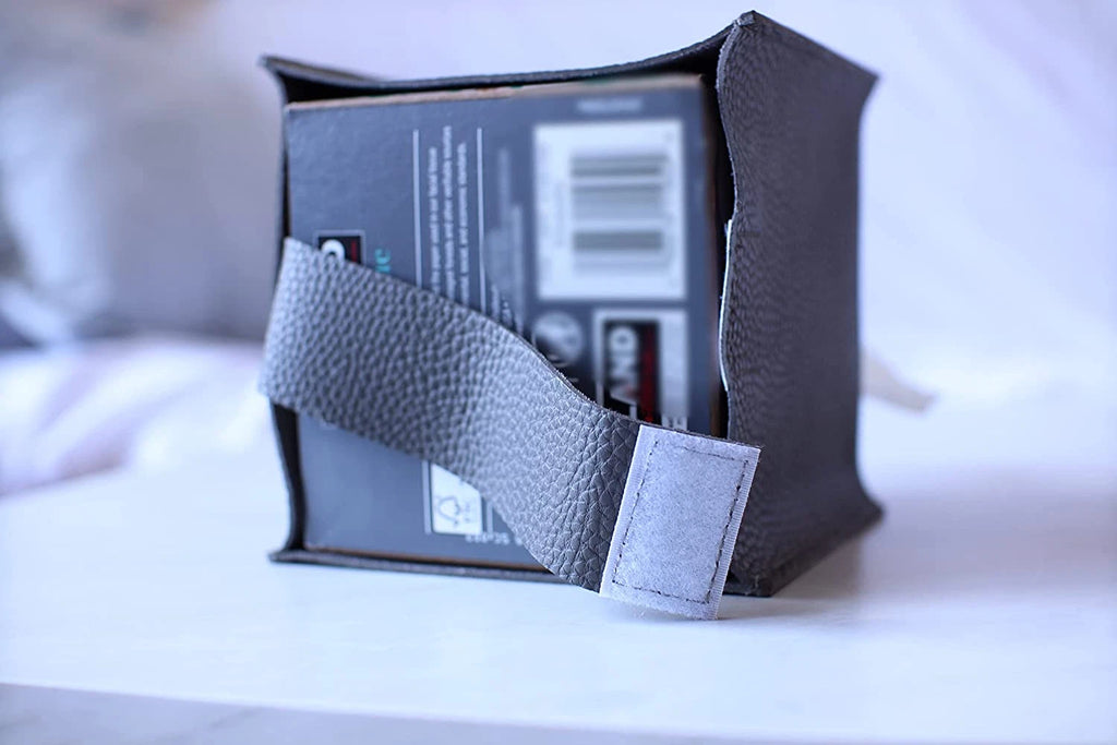 Tissue Box Cover Holder, Square with Bottom Belt by - PU Leather Decorative | eBay