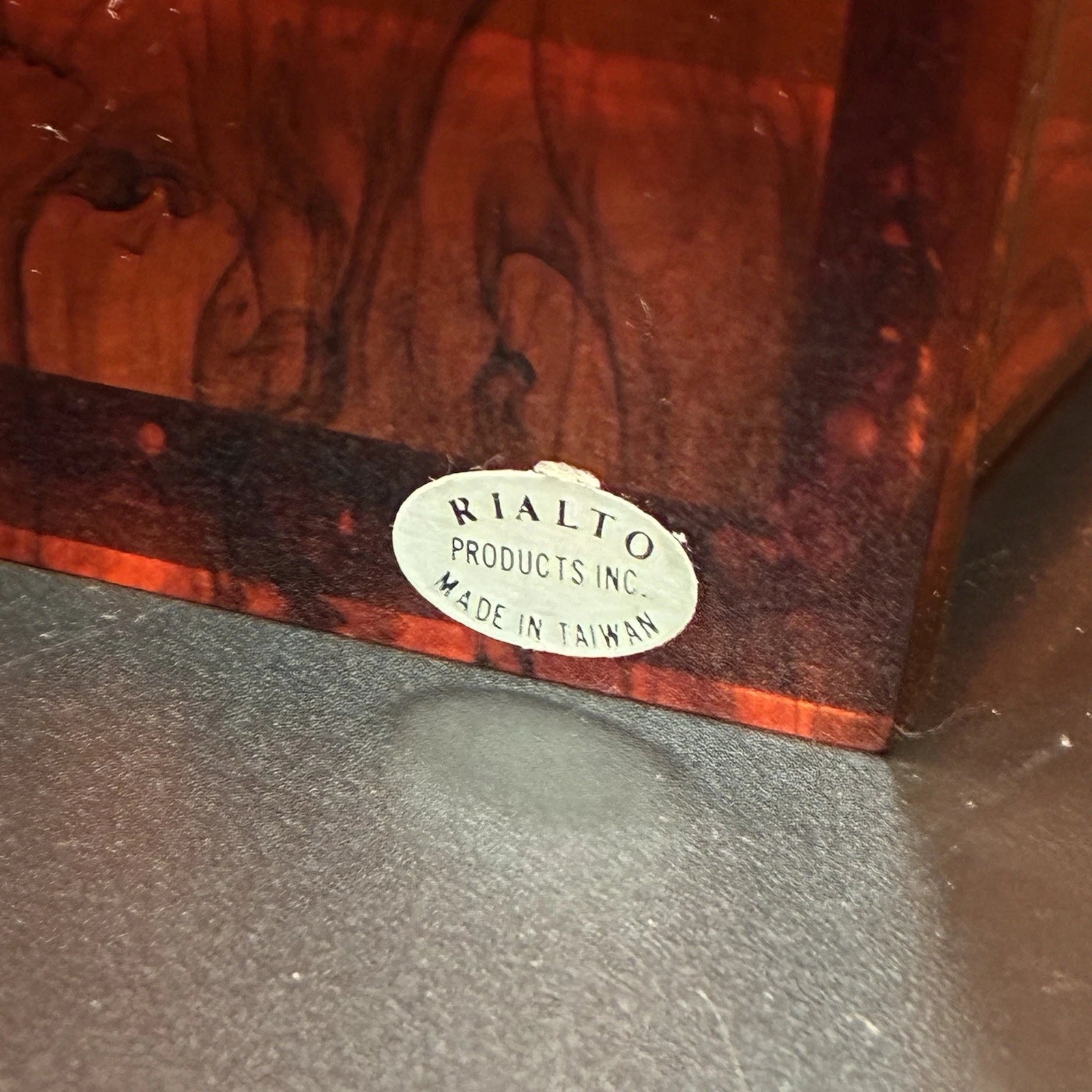 Vintage Rialto Faux Tortoiseshell Lucite Tissue Box Cover Taiwan Mid Century | eBay