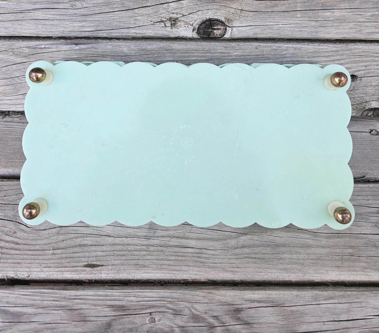 Vtg 60s Menda Co. Tissue Box Holder Cover Rectangle Mint Foam Green Floral Photo | eBay