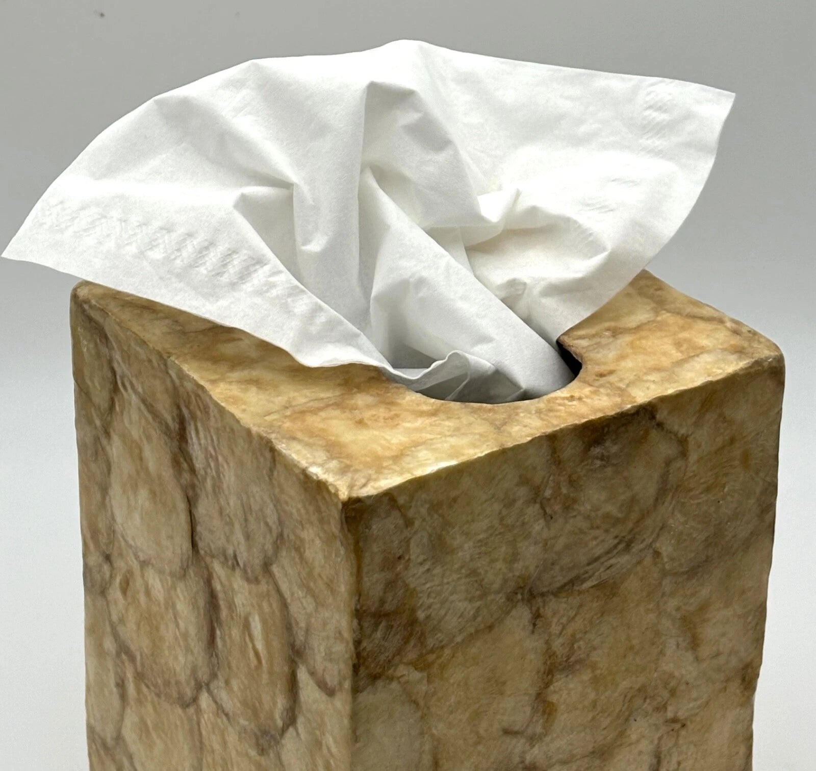 Vintage Capiz Shell Tissue Box Cover Nautical Philippines, Unique Bathroom Decor | eBay