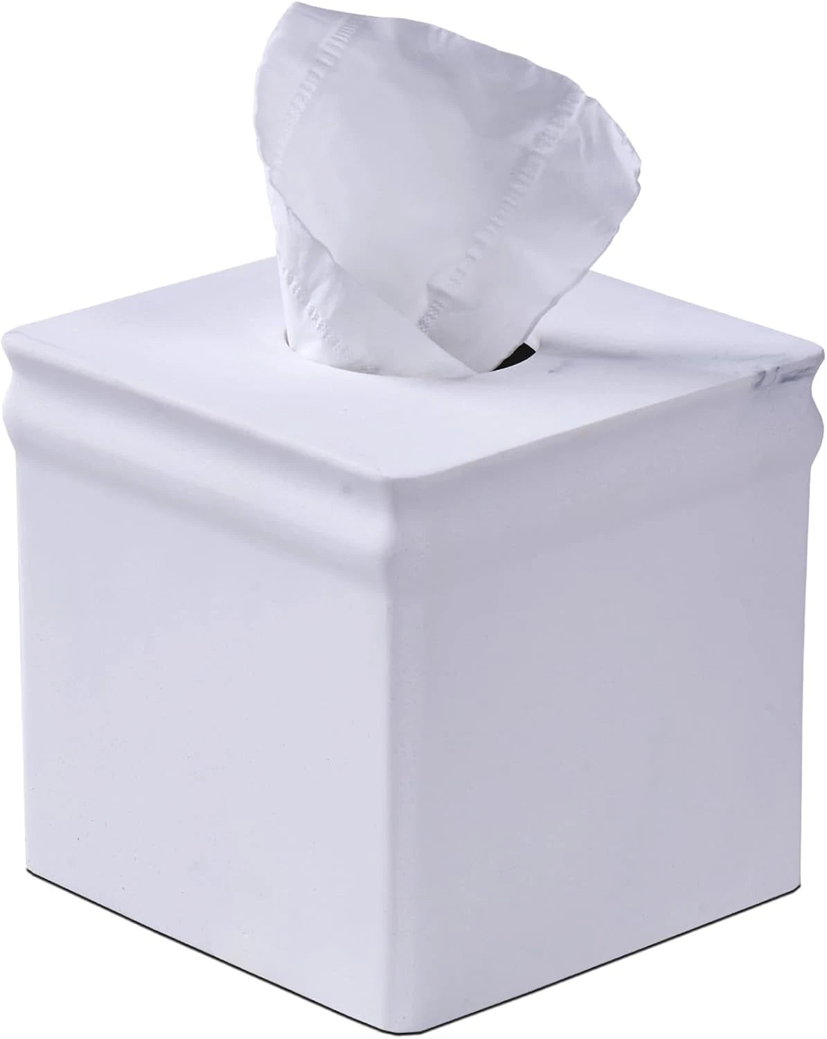 White Marble Tissue Box Cover Retro Square for Bathroom Conutertop,Tissue Box Ho | eBay
