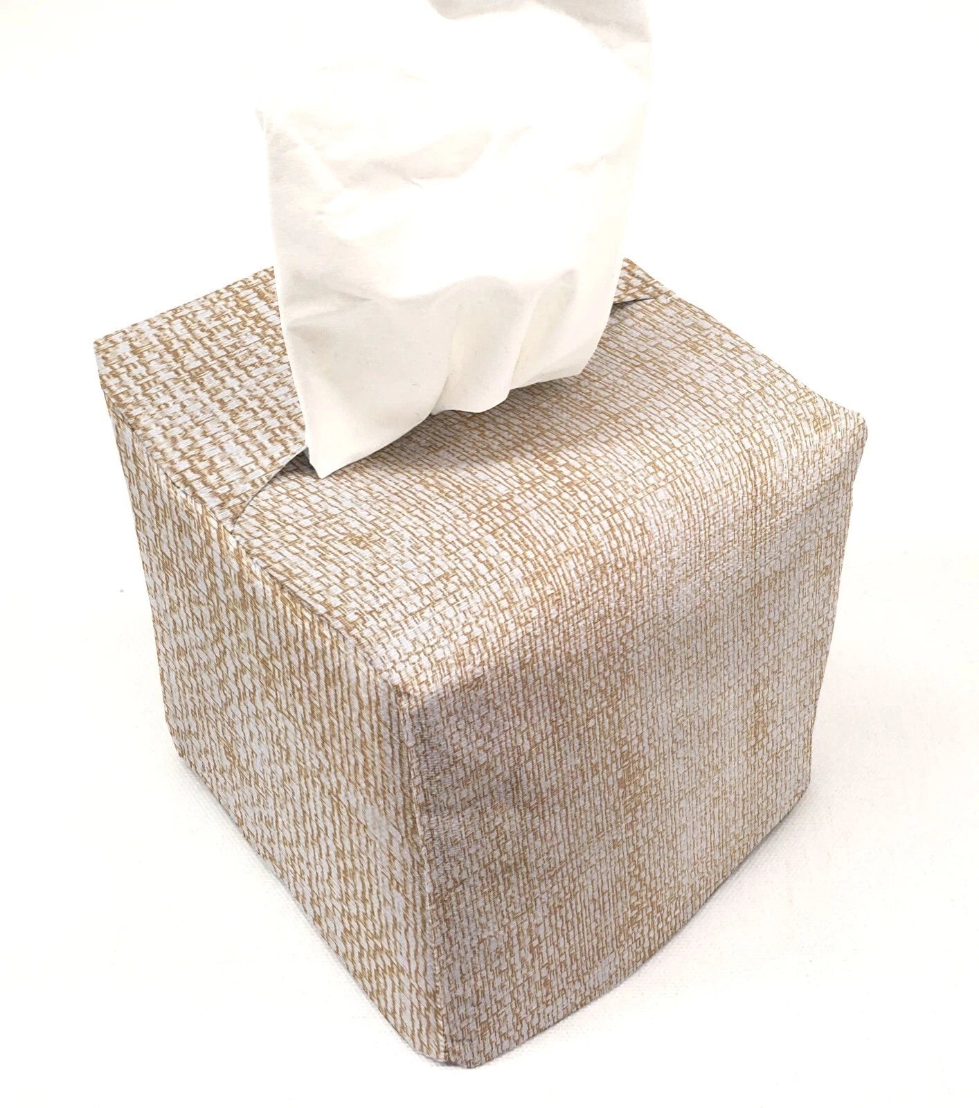 Faux Burlap Tissue Box Cover (8 Colors Available) | eBay