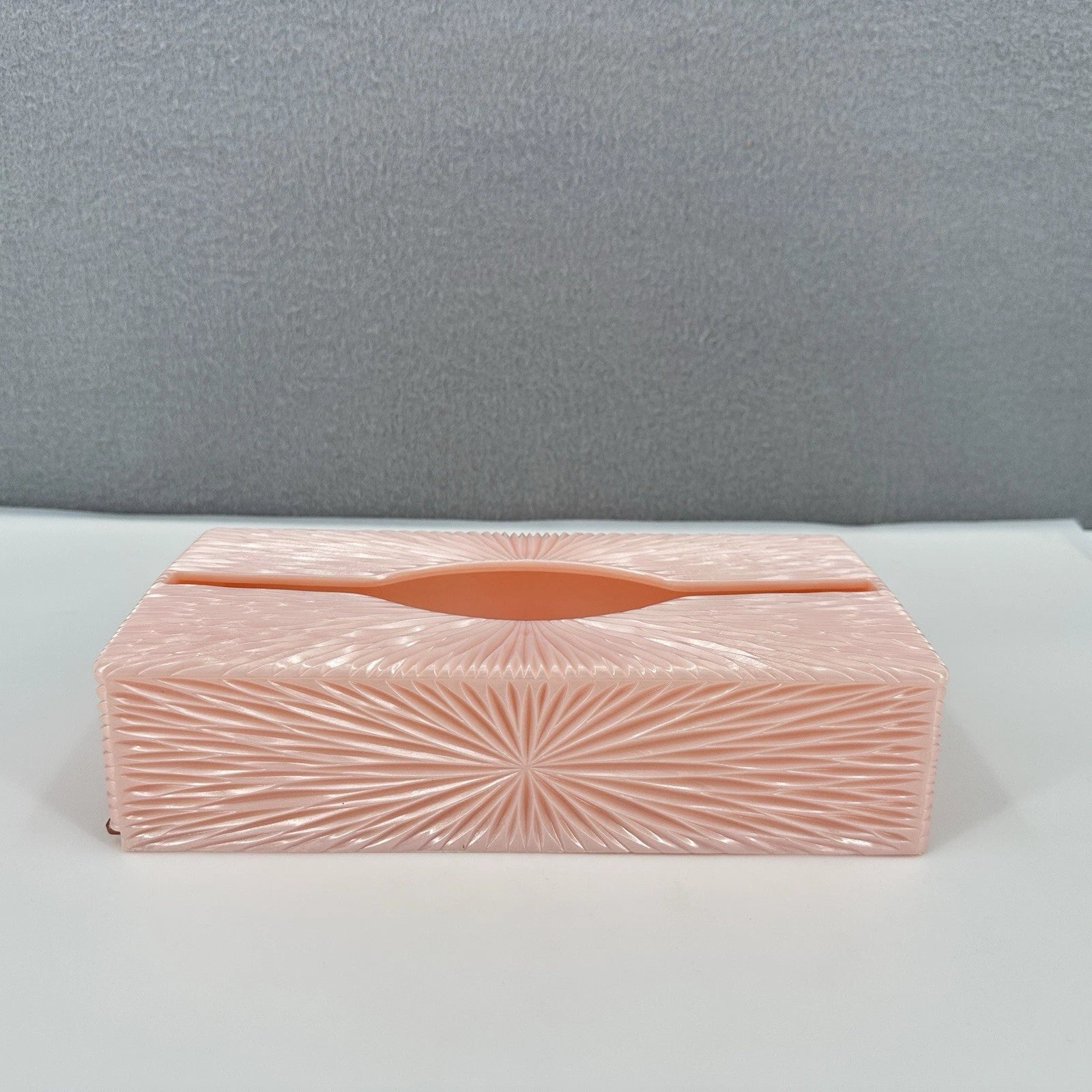 Vintage MCM Celebrity Pink Starburst Tissue Box Holder Acrylic Lucite Plastic | eBay
