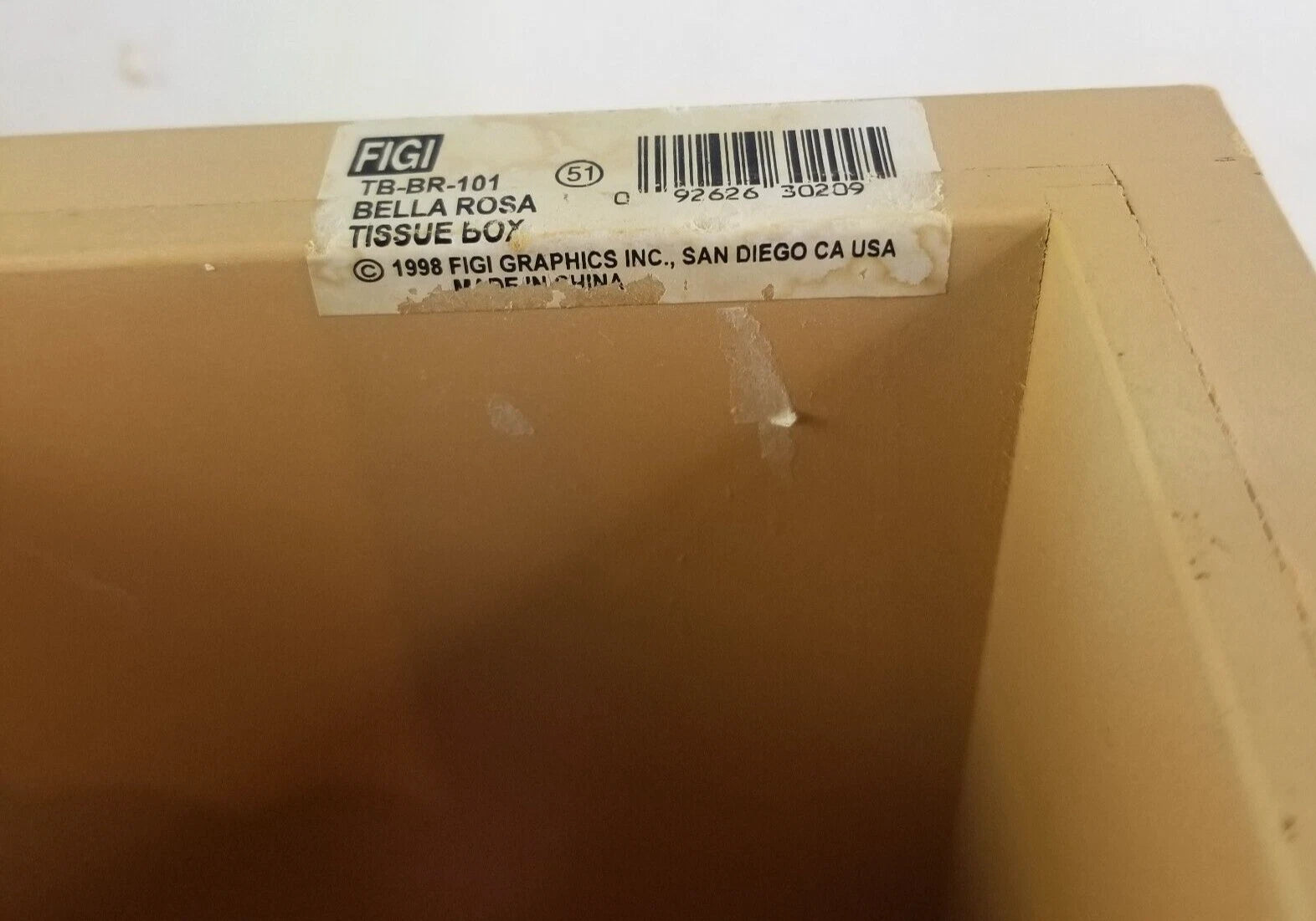 Tissue Box Cover Figi Crackled Finish Bird Medallion Square | eBay